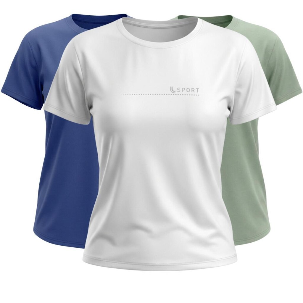 Kit 3 Camisas Feminina para Academia Lupo Sport