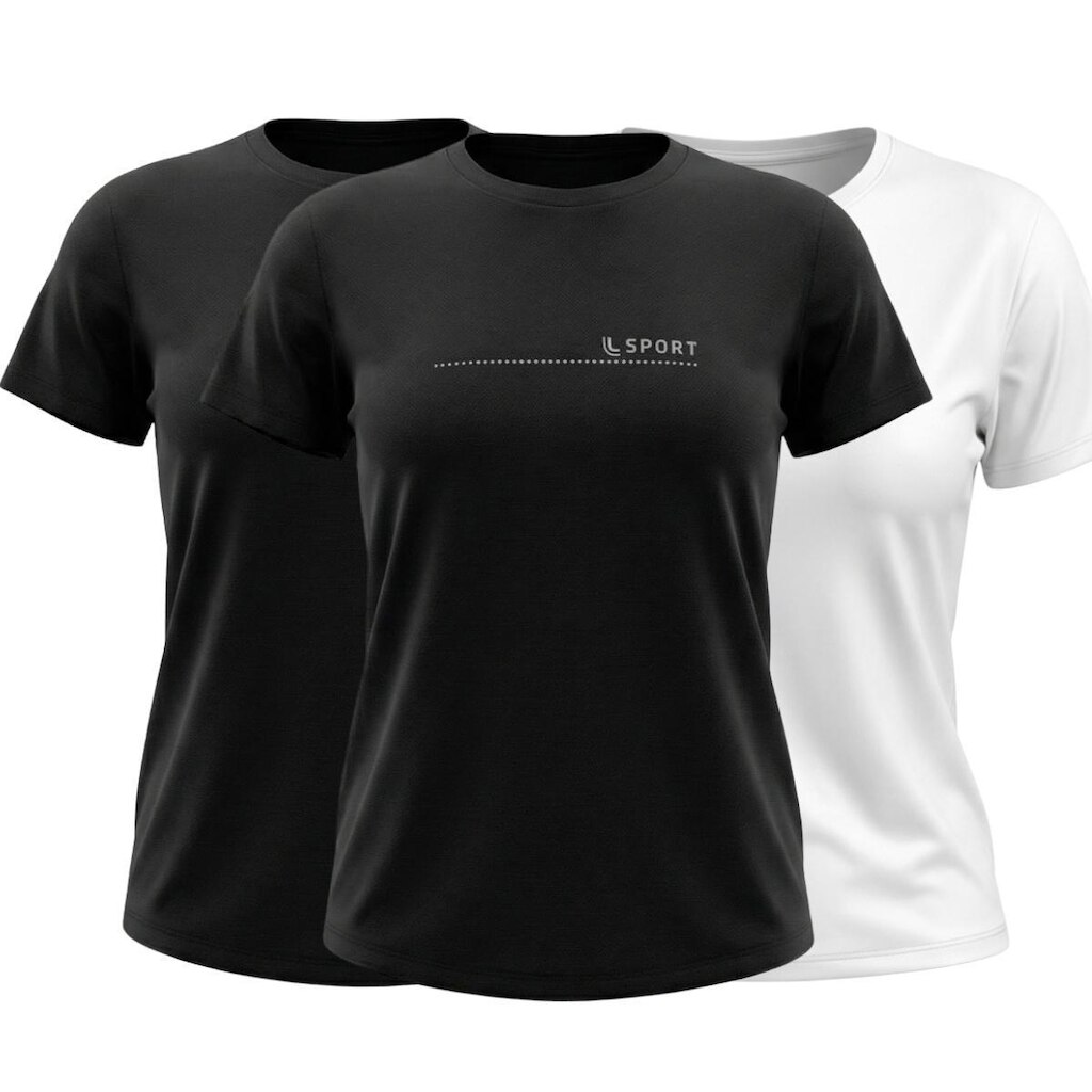 Kit 3 Camisas Feminina para Academia Lupo Sport