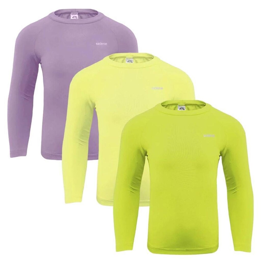 Kit 3 Camisas Térmicas Selene Proteção UV50+ Juve