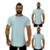 Kit 3 Camiseta Longline MXD Conceito Slim Cores Básicas e Mescladas Lisas - Branco