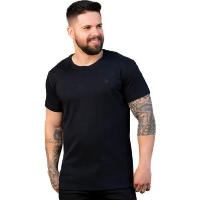 Kit 3 Camiseta Masculina Básica Malha Peruana Bordada Peruano Algodão ...