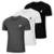 Kit 3 Camiseta Masculina Esportiva Dry Camisa Gola Redonda Corrida - Chumbo