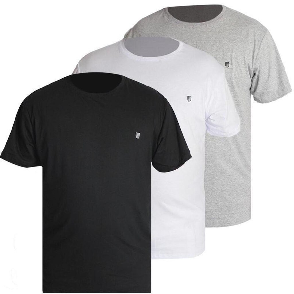 Kit 3 Camiseta Plus Size Make Peace Over 100% Algodão Masculina