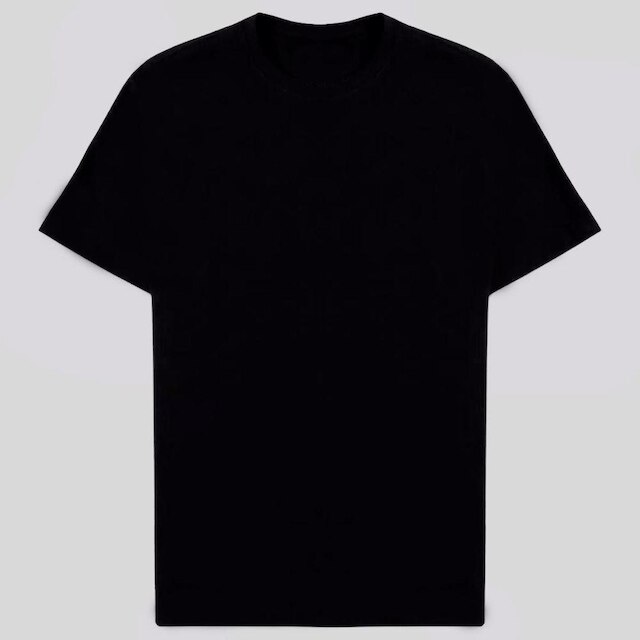 Kit 3 Camisetas Algodão Lisas Básicas Manga Curta Preta Verão Calor