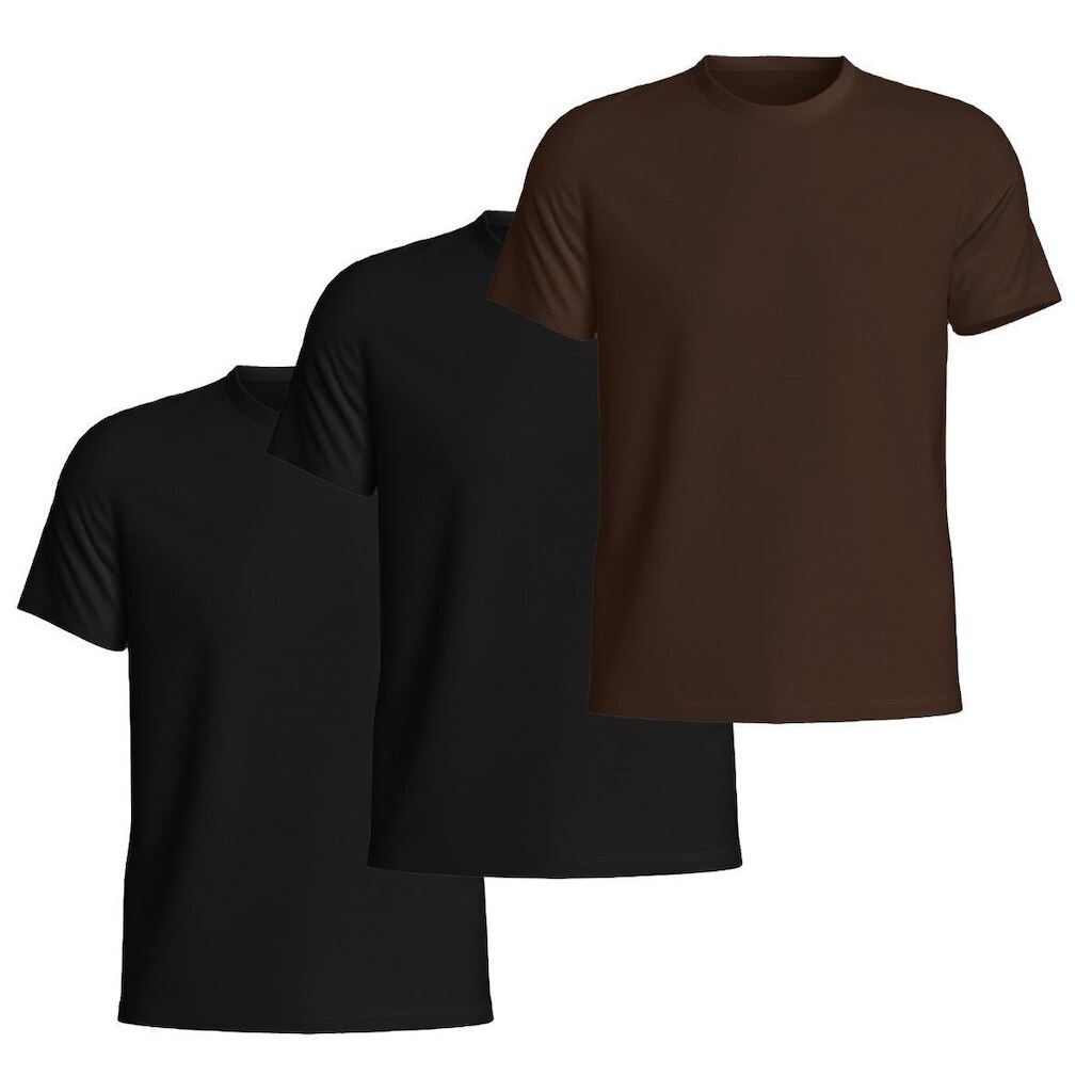 Kit 3 Camisetas Basicas Gola Redonda Lisa Camisa Masculina de Algodão