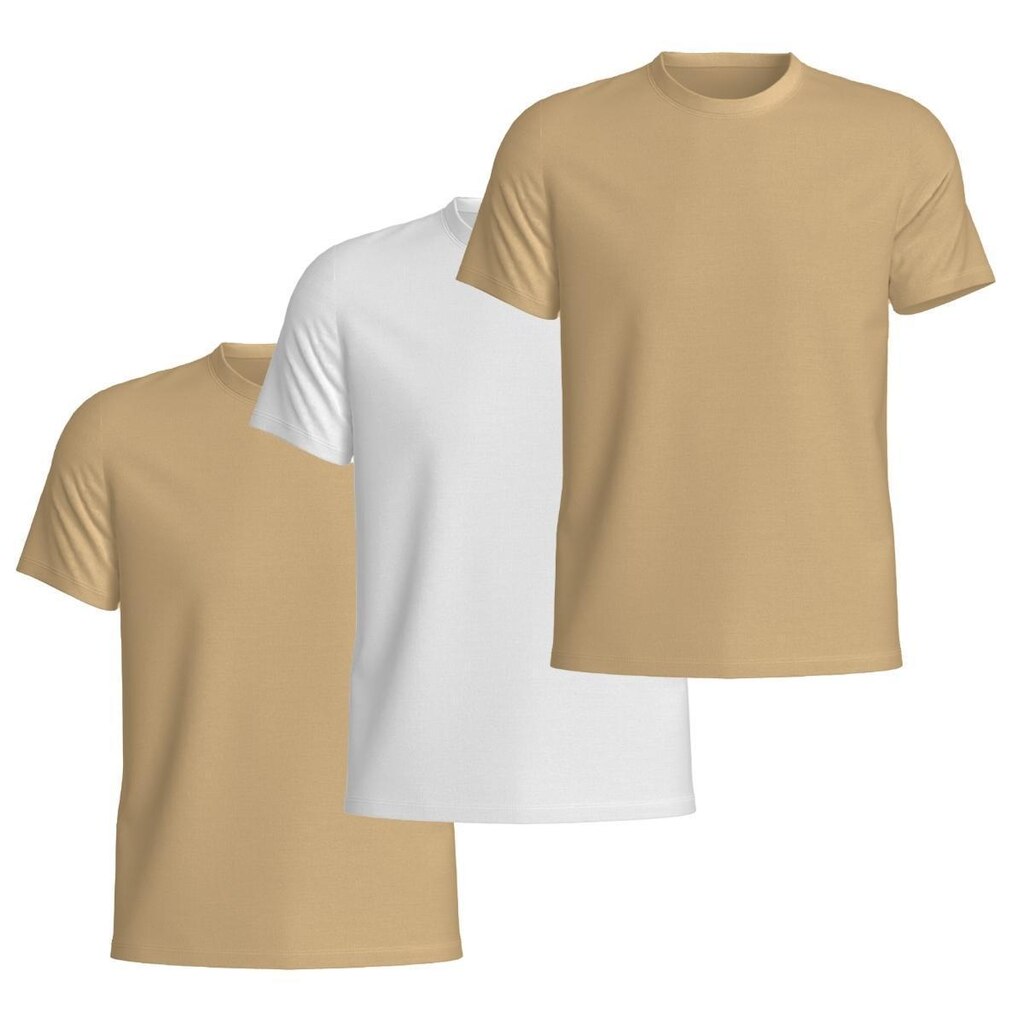 Kit 3 Camisetas Basicas Gola Redonda Lisa Camisa Masculina de Algodão