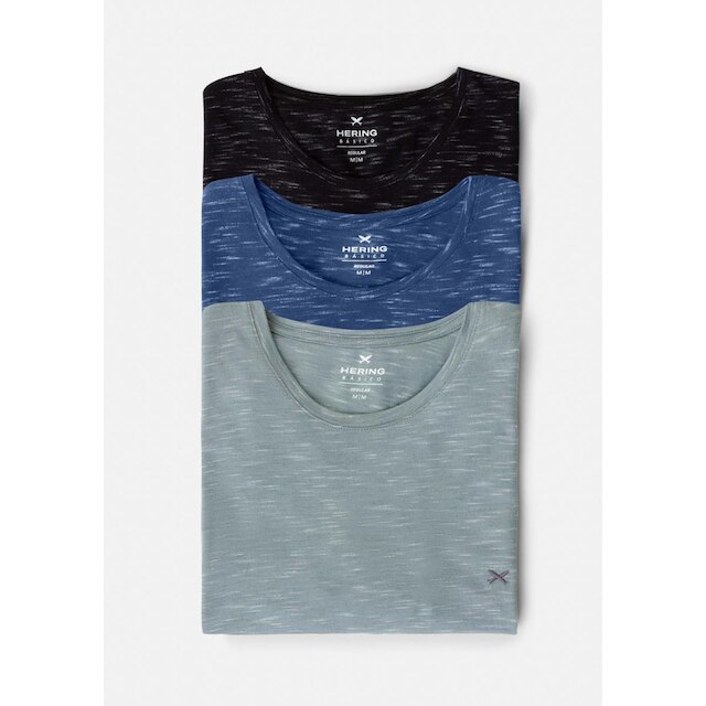 Kit 3 Camisetas Básicas Masculinas Em Malha Jet Com Bordado