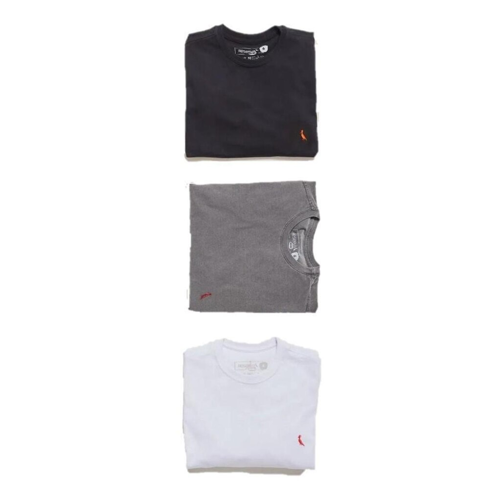 Kit 3 Camisetas Brasa Reserva Mini