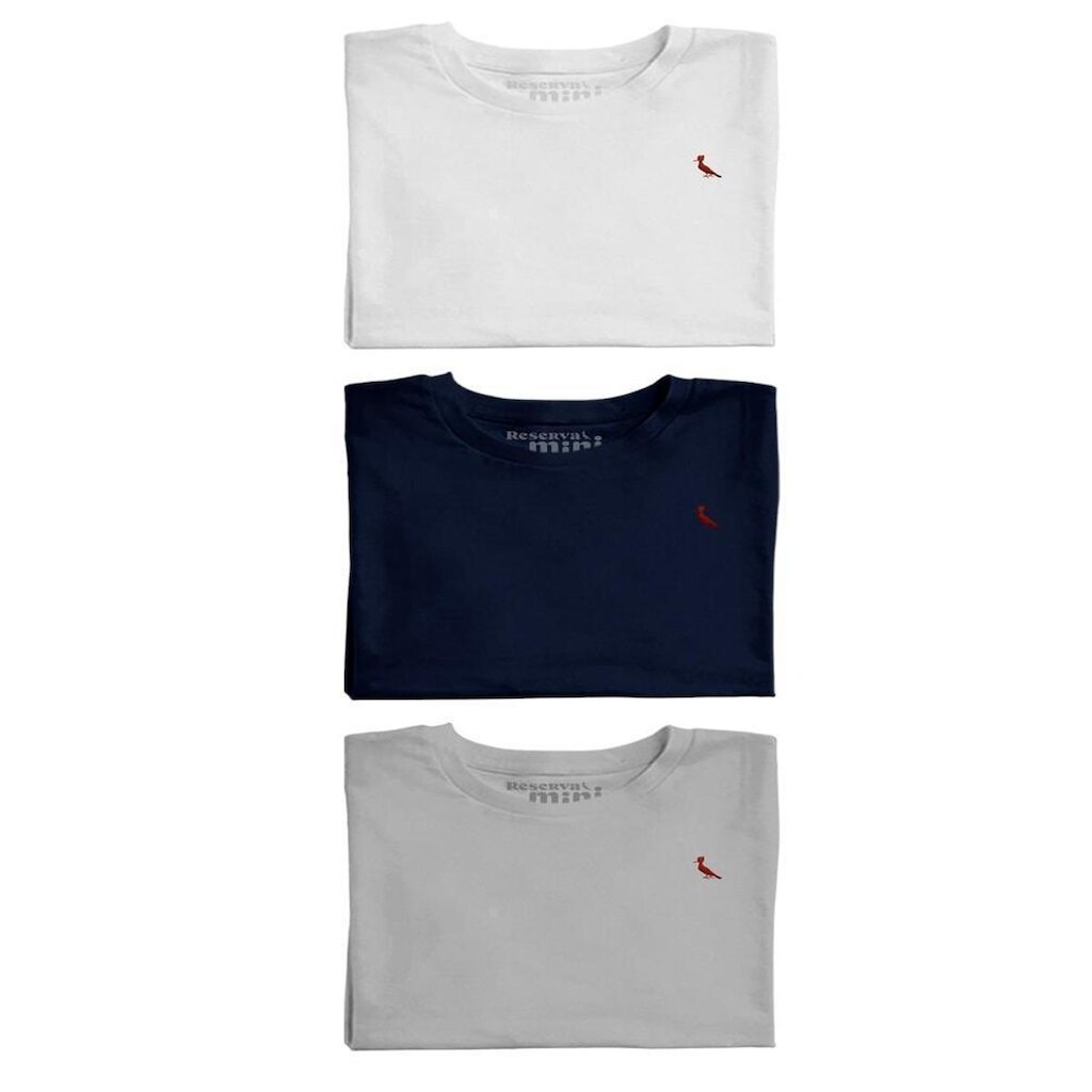 Kit 3 Camisetas Brasa Reserva Mini