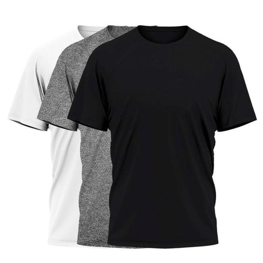 Kit 3 Camisetas Drysoft Levinha De Treino Para Academia Confortável Lançamento - Preto+Branco é ruim? Kit 3 Camisetas Drysoft Levinha De Treino Para Academia Confortável Lançamento - Preto+Branco é boa?