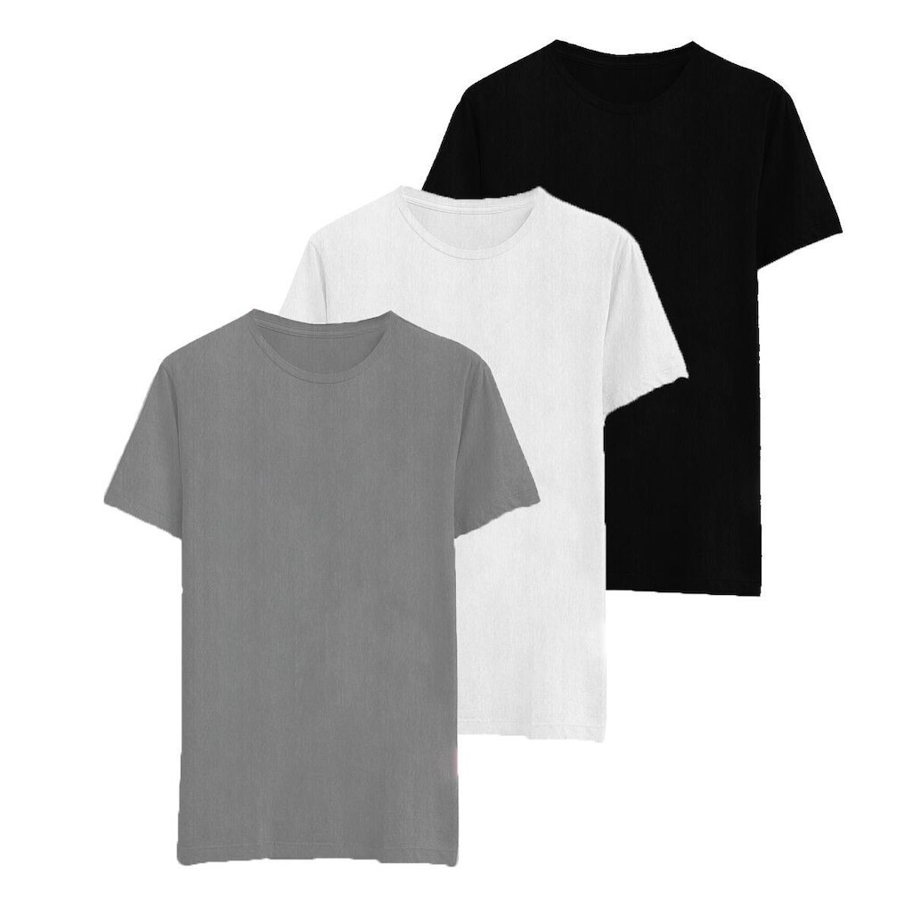 Kit 3 Camisetas Masculina Casual Premium Moderna Lançamento
