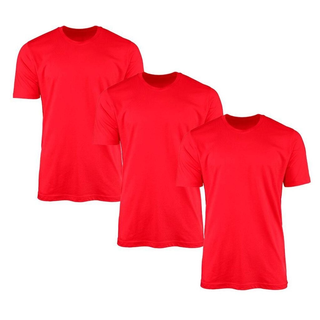 Kit 3 Camisetas Masculina Lisa Básica 100% Algodão