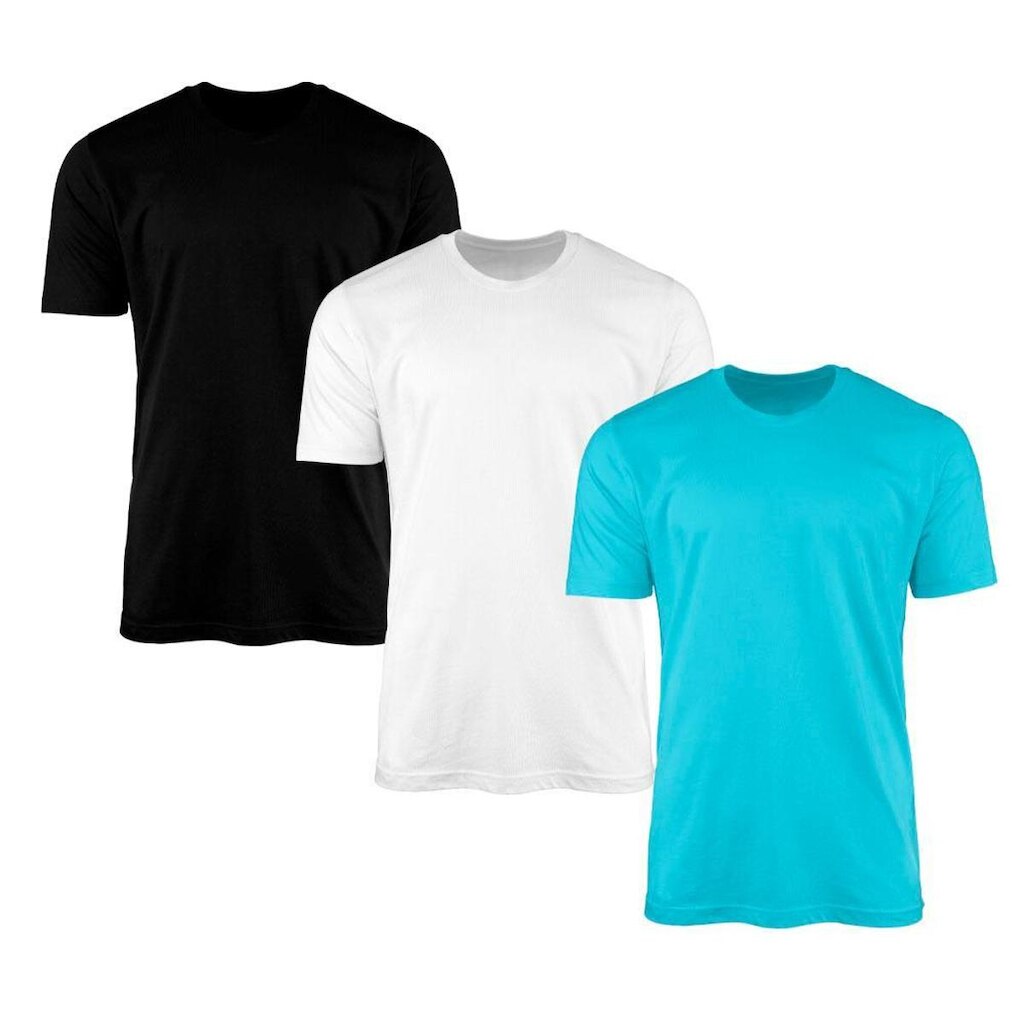 Kit 3 Camisetas Masculina Lisa Básica 100% Algodão