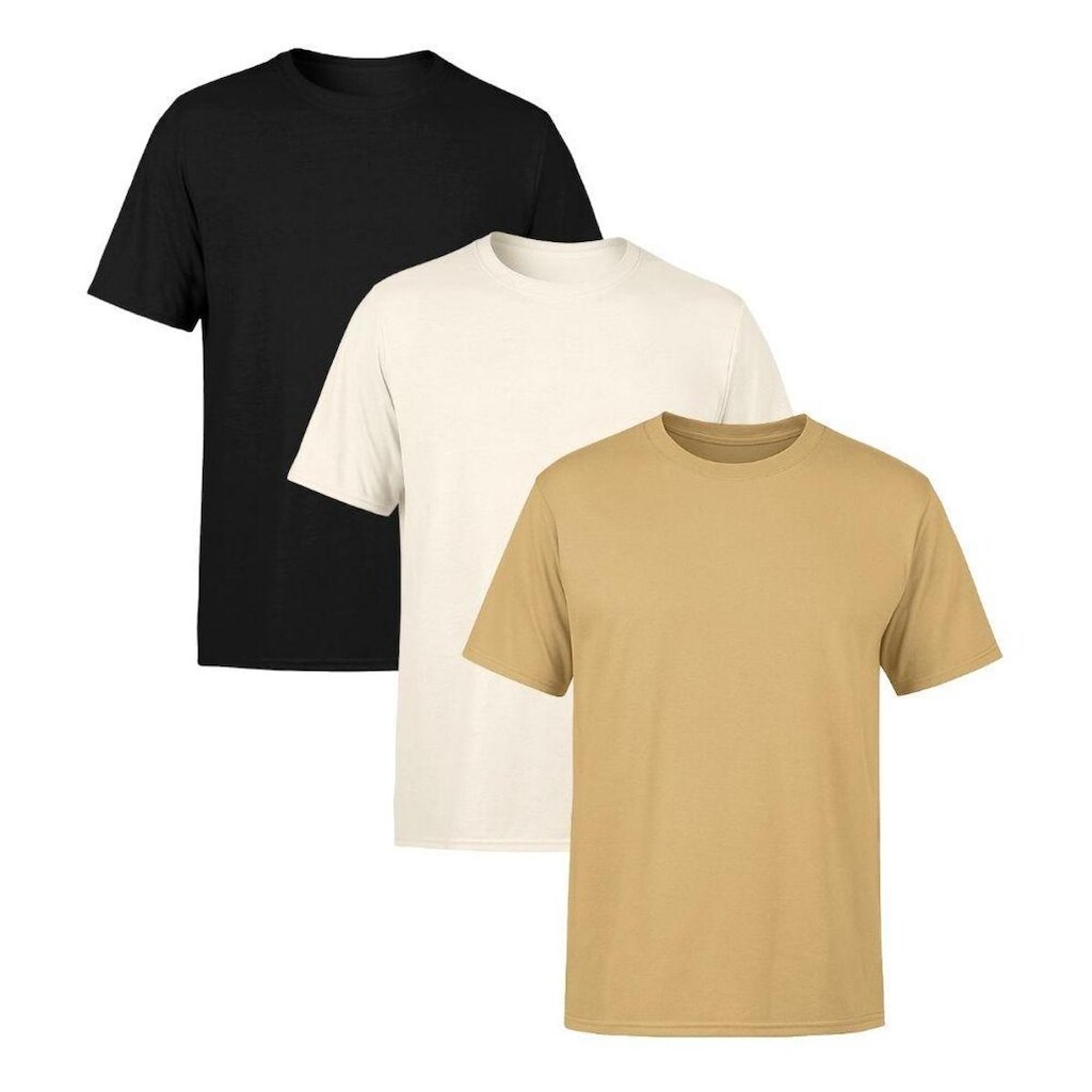 Kit 3 Camisetas Masculina Lisa Premium 100% Algodão