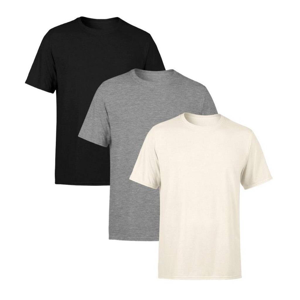 Kit 3 Camisetas Masculina Lisa Premium 100% Algodão