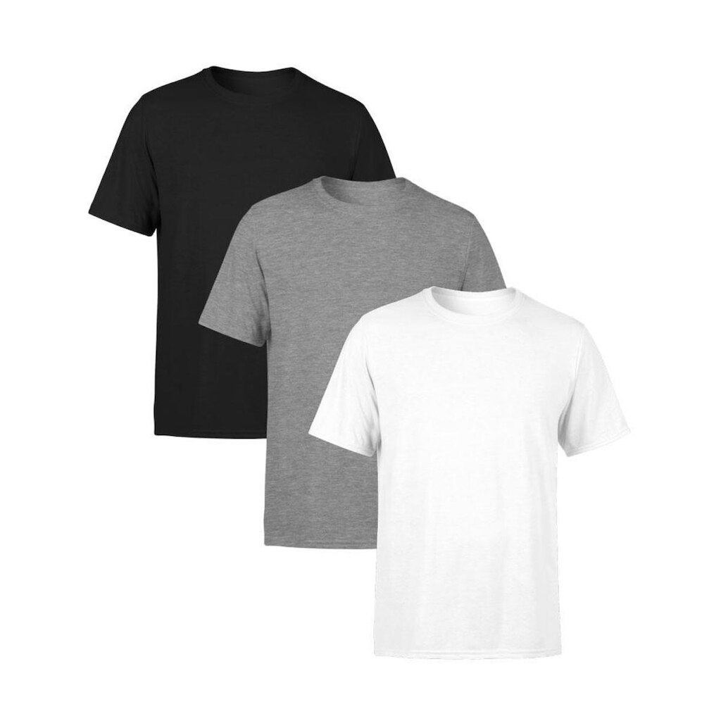 Kit 3 Camisetas Masculina Lisa Premium 100% Algodão