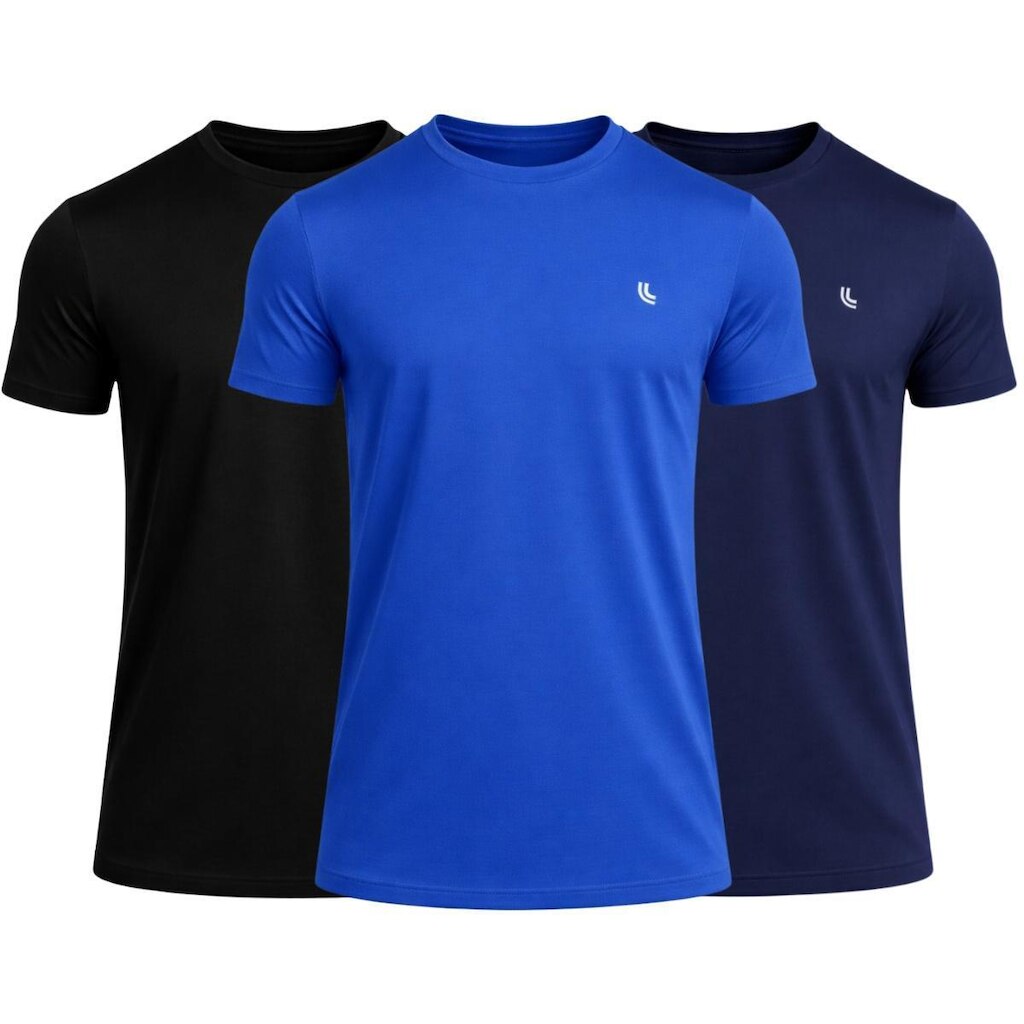 Kit 3 Camisetas Masculina Lupo Casual Dia a Dia