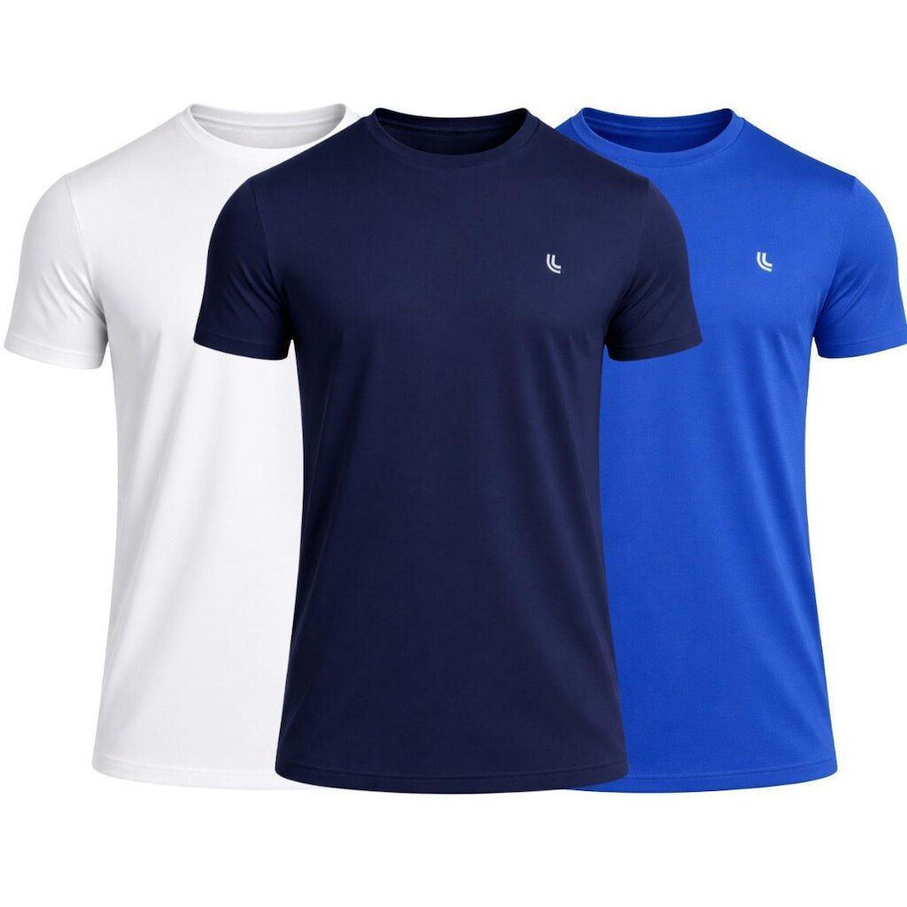 Kit 3 Camisetas Masculina Lupo Casual Dia a Dia