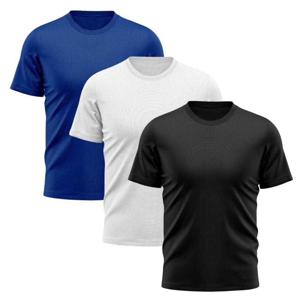 Kit 3 Camisetas Masculina Manga Curta Academia Treino Dry