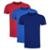 Kit 3 Camisetas PMC Básica Masculina - Azul+Vermelho