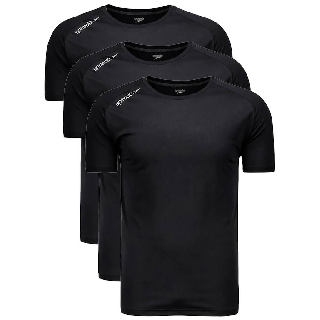 Kit 3 Camisetas Raglan Masculina Speedo
