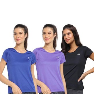 Kit 3 Camisetas Rainha Básica Classic Feminina