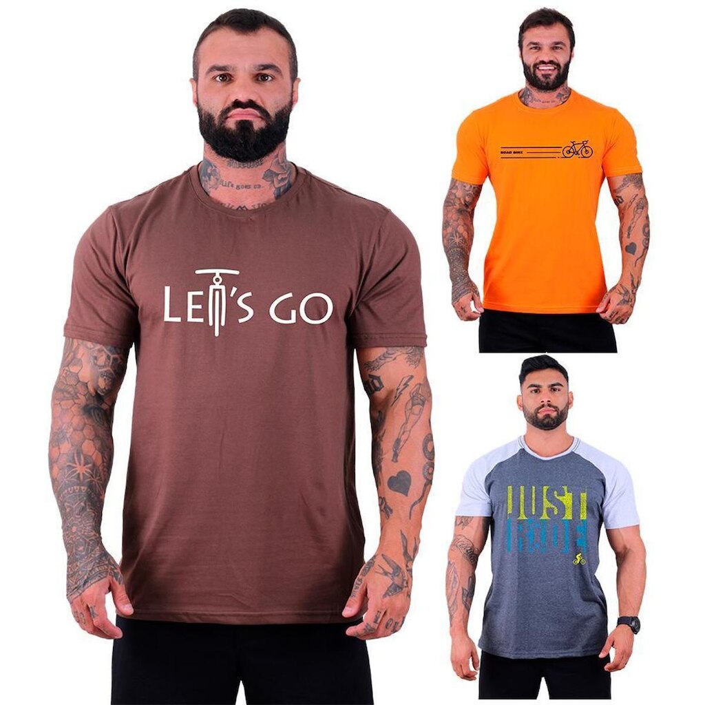 Kit 3 Camisetas Tradicional MXD Conceito MTB Mountain Bike Ar Livre