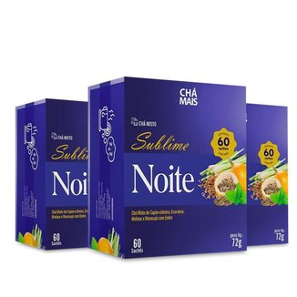 Kit 3 Chá Misto Sublime Noite Chá Mais 60 Sachês