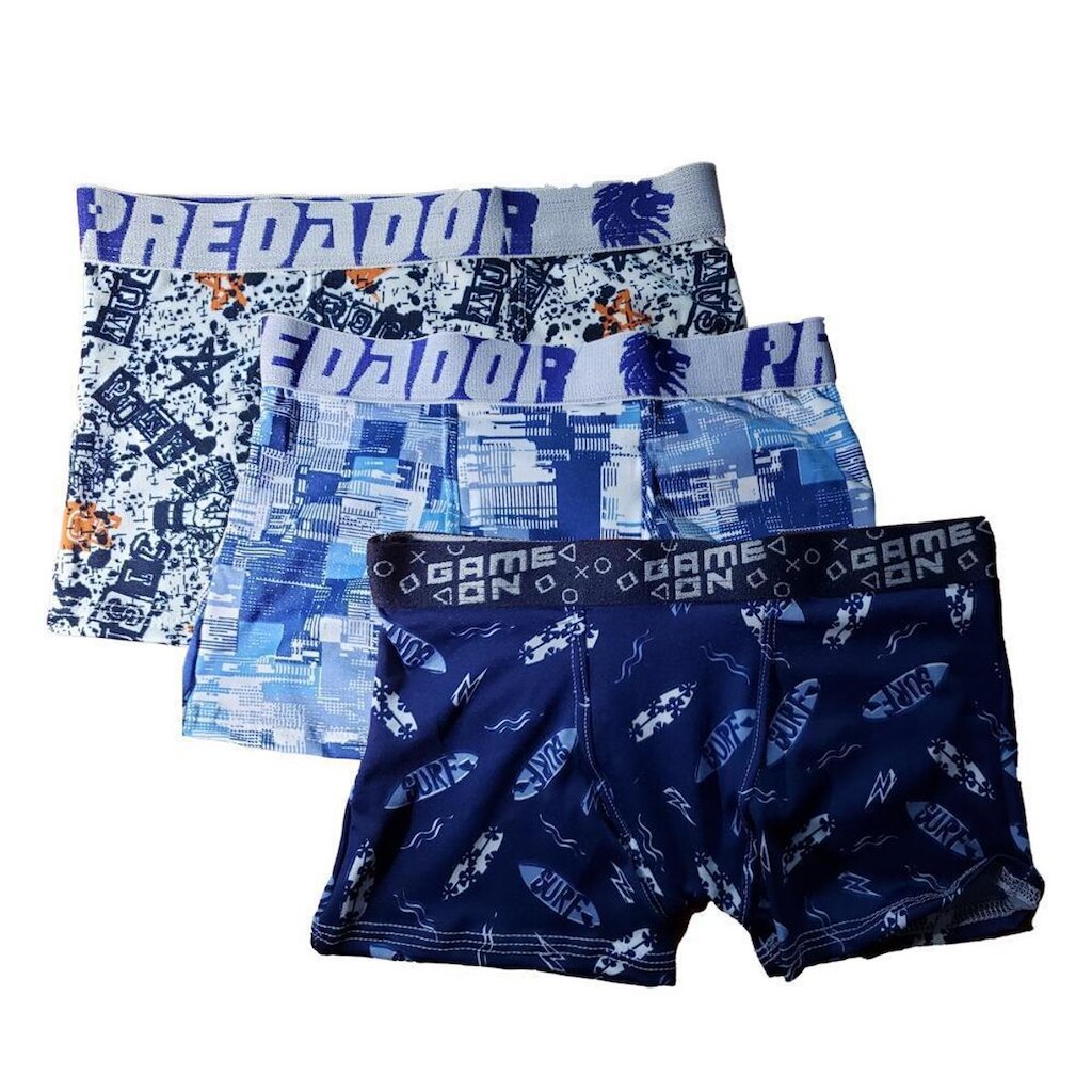 Kit 3 Cuecas Box Boxer Frishop Estampada Infantil