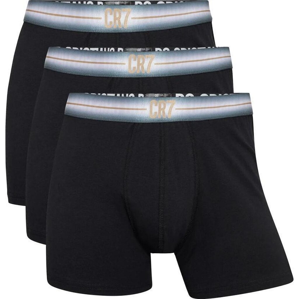 Kit 3 Cuecas Boxer CR7 Underwear Trunk Cotton/EA