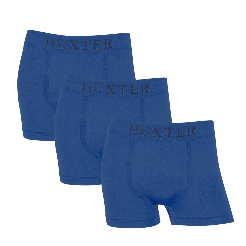 KIT 3 CUECAS BOXER HUXTER MICROFIBRA SEM COSTURA BOX