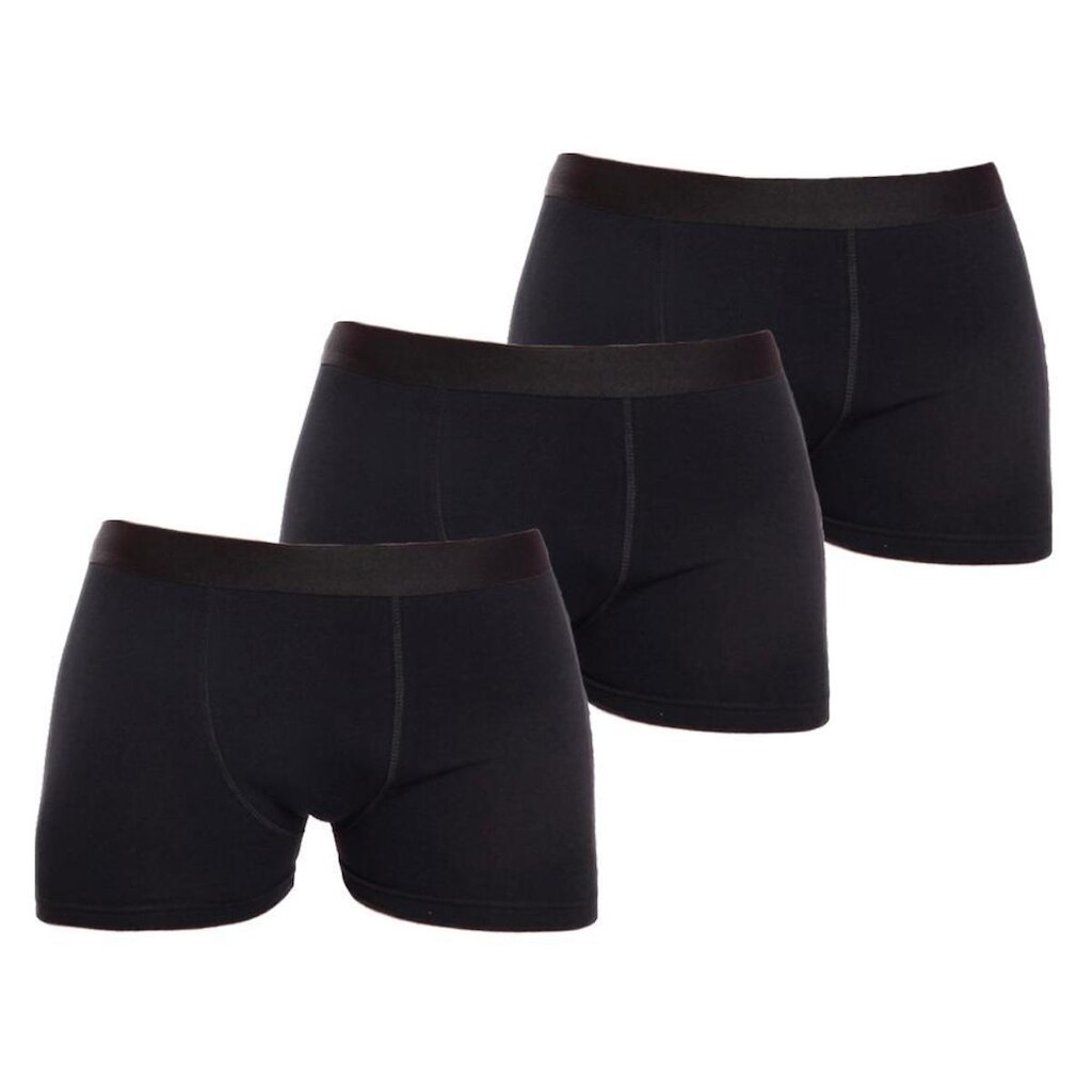 Kit 3 Cuecas Boxer Lisa Cotton Algodão Box Premium