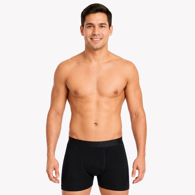 Kit 3 Cuecas Boxer Lisa Cotton Algodão Box Premium