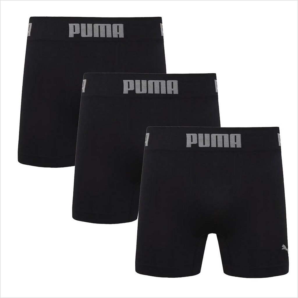 Kit 3 Cuecas Boxer Puma Masculina Cueca Box Sem Costura