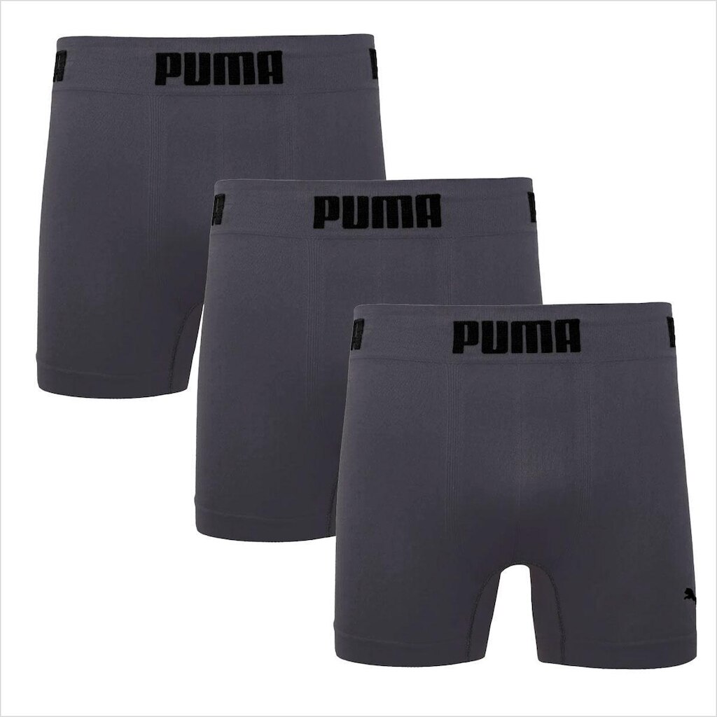Kit 3 Cuecas Boxer Puma Masculina Cueca Box Sem Costura