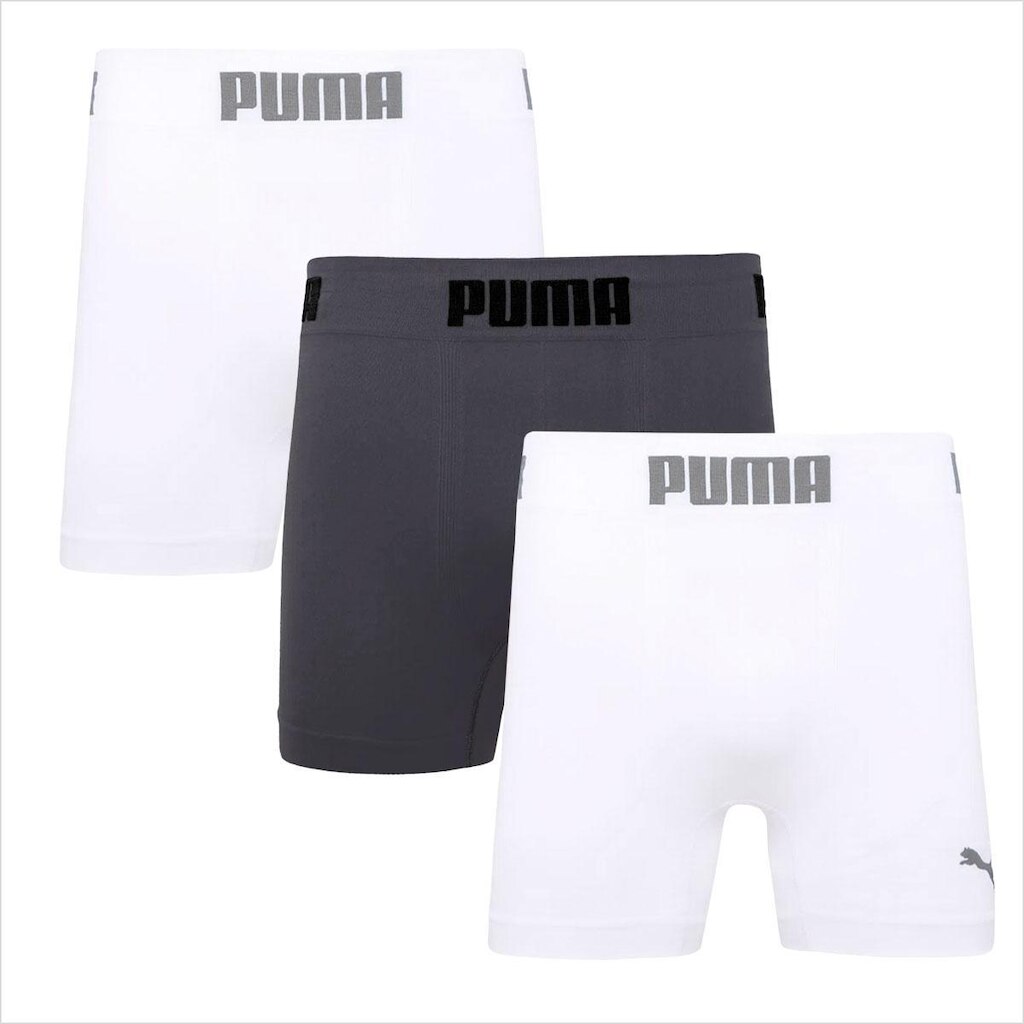 Kit 3 Cuecas Boxer Puma Masculina Cueca Box Sem Costura