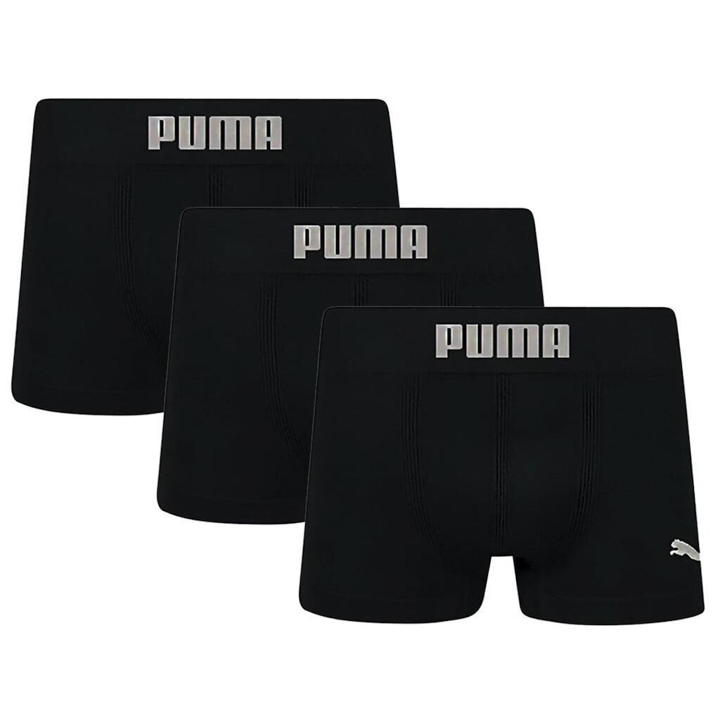 Kit 3 Cuecas Boxer Puma Microfibra Sem Costura
