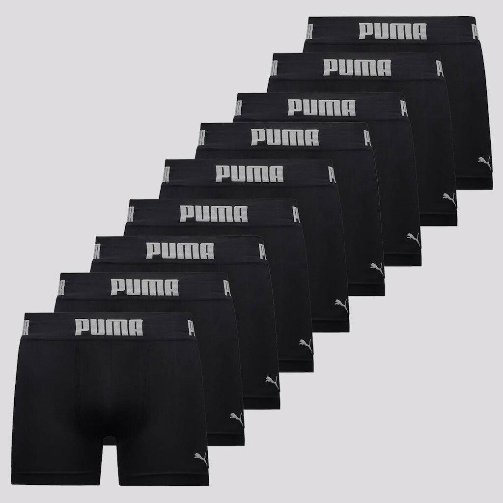 Kit 3 Cuecas Boxer Puma Seamless Masculina