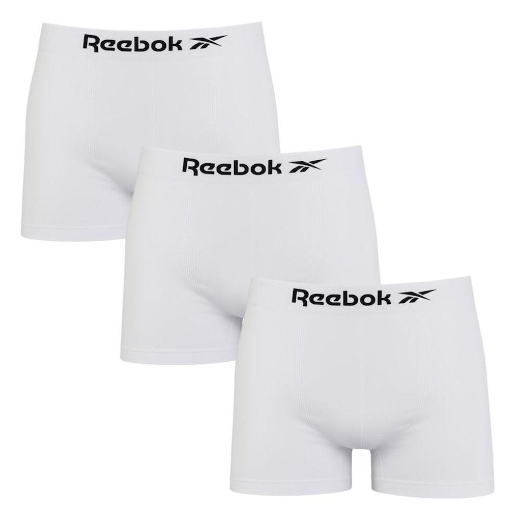 Kit 3 Cuecas Boxer Reebok Classic Masculina - Branco M