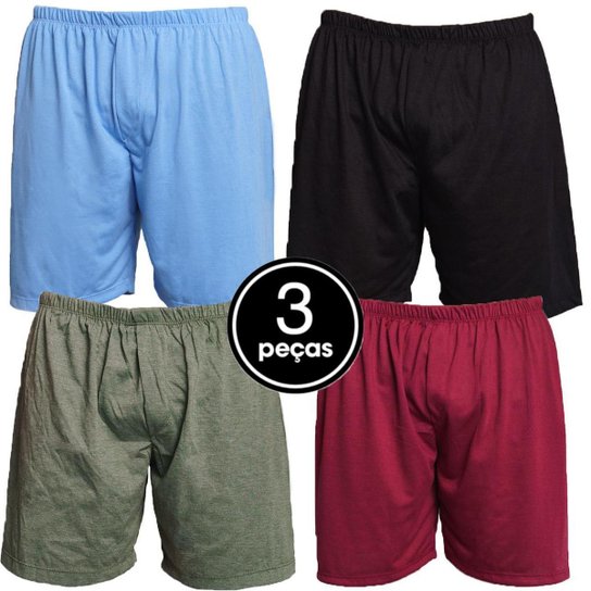 Kit 3 Cuecas Samba Canção Vekyo Malha Lisa Roupa íntima Dormir Masculina - Sortido é ruim? Kit 3 Cuecas Samba Canção Vekyo Malha Lisa Roupa íntima Dormir Masculina - Sortido é boa?