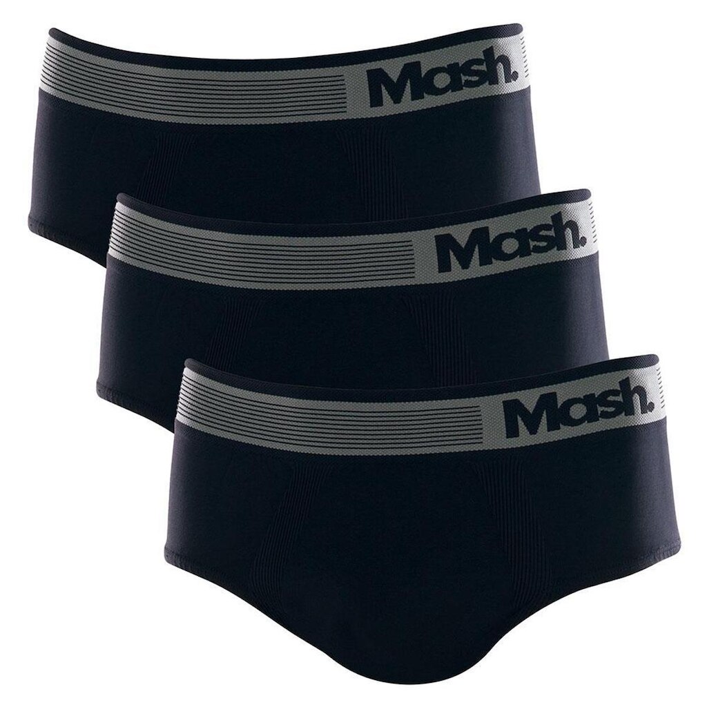 Kit 3 cuecas slip mash microfibra sem costura 713.02