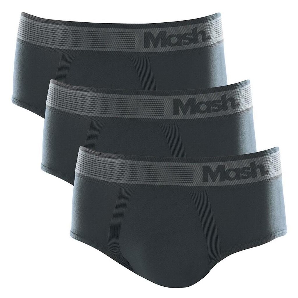 Kit 3 cuecas slip mash microfibra sem costura 713.02