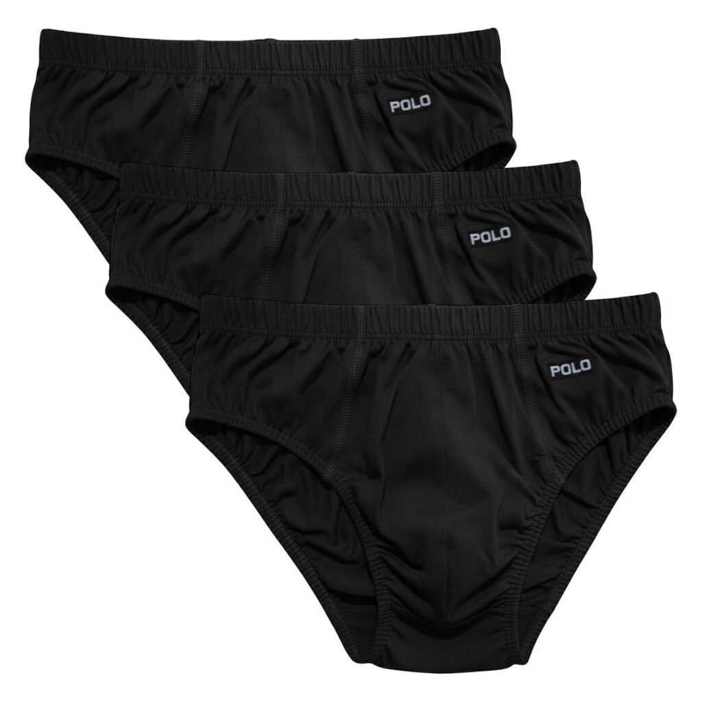 Kit 3 Cuecas Slip Polo Kids Algodão Infantil Forro Duplo Menino Tradicional