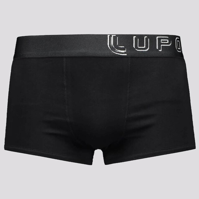 Kit 3 Cuecas Sunga Lupo Big Logo Preta
