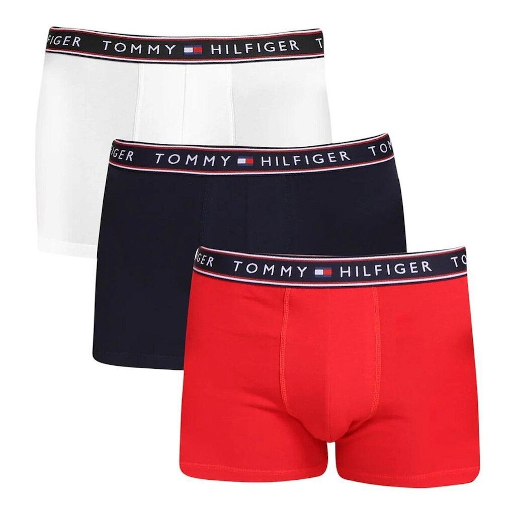 Kit 3 Cuecas Tommy Hilfiger Cotton Stretch Trunk