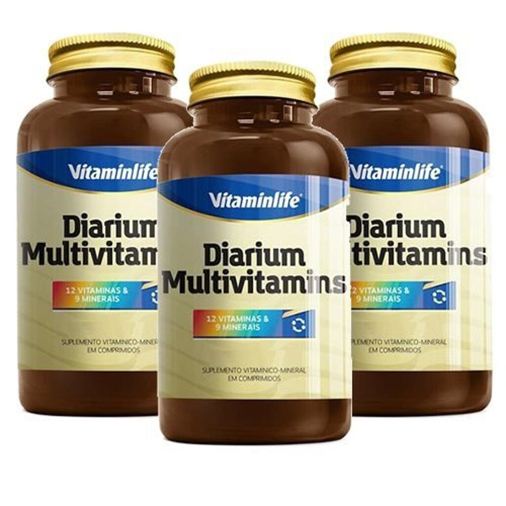 Kit 3 Diarium 120 Comp. - Vitaminlife