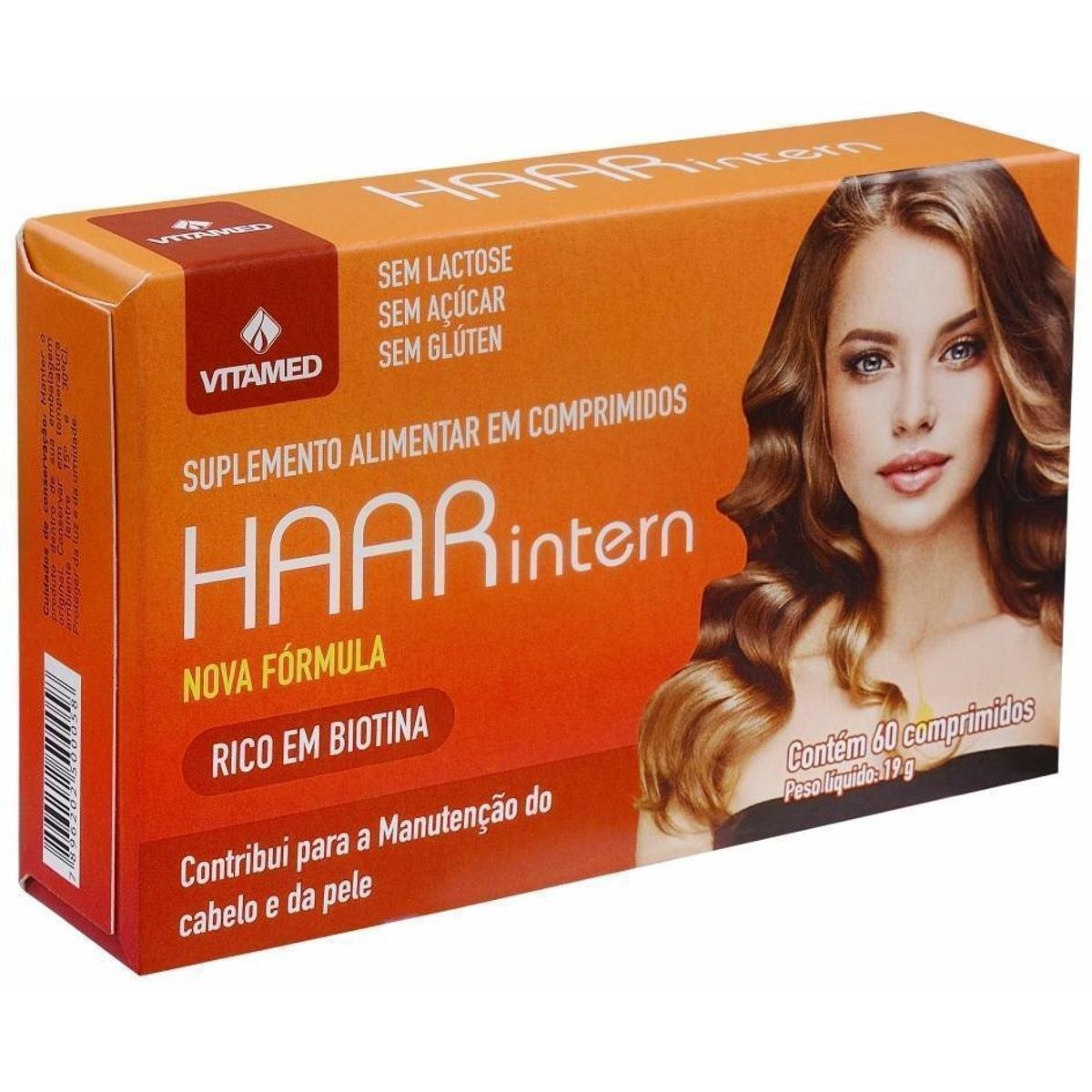Kit 3 Haar Intern Polivitaminico Para Tratamento Capilar 60 Comprimidos