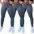 Kit 3 Legging Suplex Academia Básica - Cinza