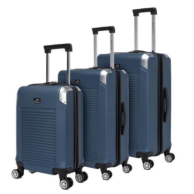 Kit 3 Malas De Bordo Viagem ABS Rígido Polo One Rodas 360° Reforçada com Cadeado TSA