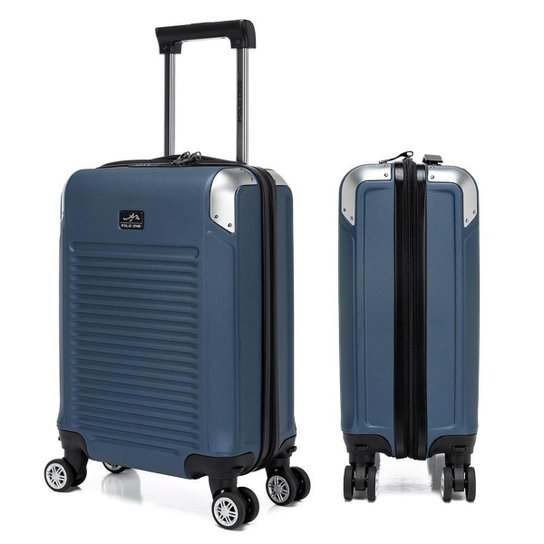 Kit 3 Malas De Bordo Viagem ABS Rígido Polo One Rodas 360° Reforçada com Cadeado TSA